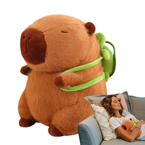 Aizuoni Capybara Plüschkissen | Plüschgeschenke Für Capybara-Liebhaber,Plüschtier, Capybara Kuscheltier, Niedliche Plüsch Für Kinder Und Freunde