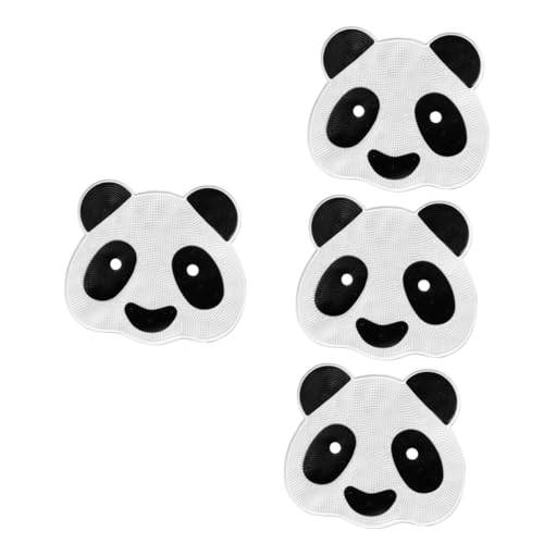 VSULZVNU 3 x Panda-Massagematte, Rückenschrubber, Cartoon-Rückenschrubber, Rückenpeeling, Fußschrubber für Dusche, Fuß, Artefakt zum Baden