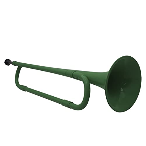 Trompete Messing B Flache Trompete Bugle Cavalletretrompete Mit Mundstück Kunststoff Messing Instrument Für Bandschule Student (Color : Green)