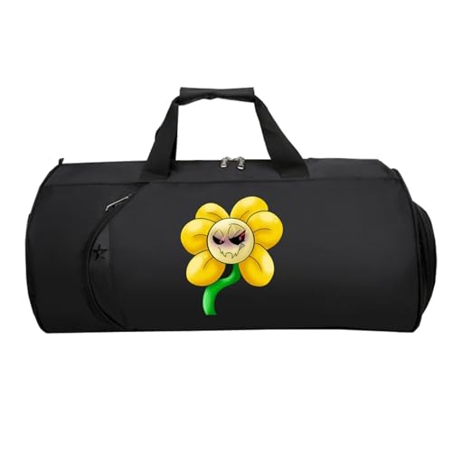 Kleine Reisetasche Anime, Handreisegepäck mit Schultergurt Handtasche, Carry On Bag füR Urlaub Und Sport, Schwimmbad, Klinikaufenthalt Flugzeug(Black 6)