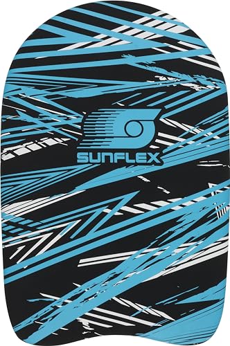 Sunflex® Kickboard Action Pro Blue | Neopren Schwimmbrett für Schwimmen Lernen | Schwimmbad Pool Meer | Schwimmhilfe für Kinder und Erwachsene | Training und Spaß im Wasser