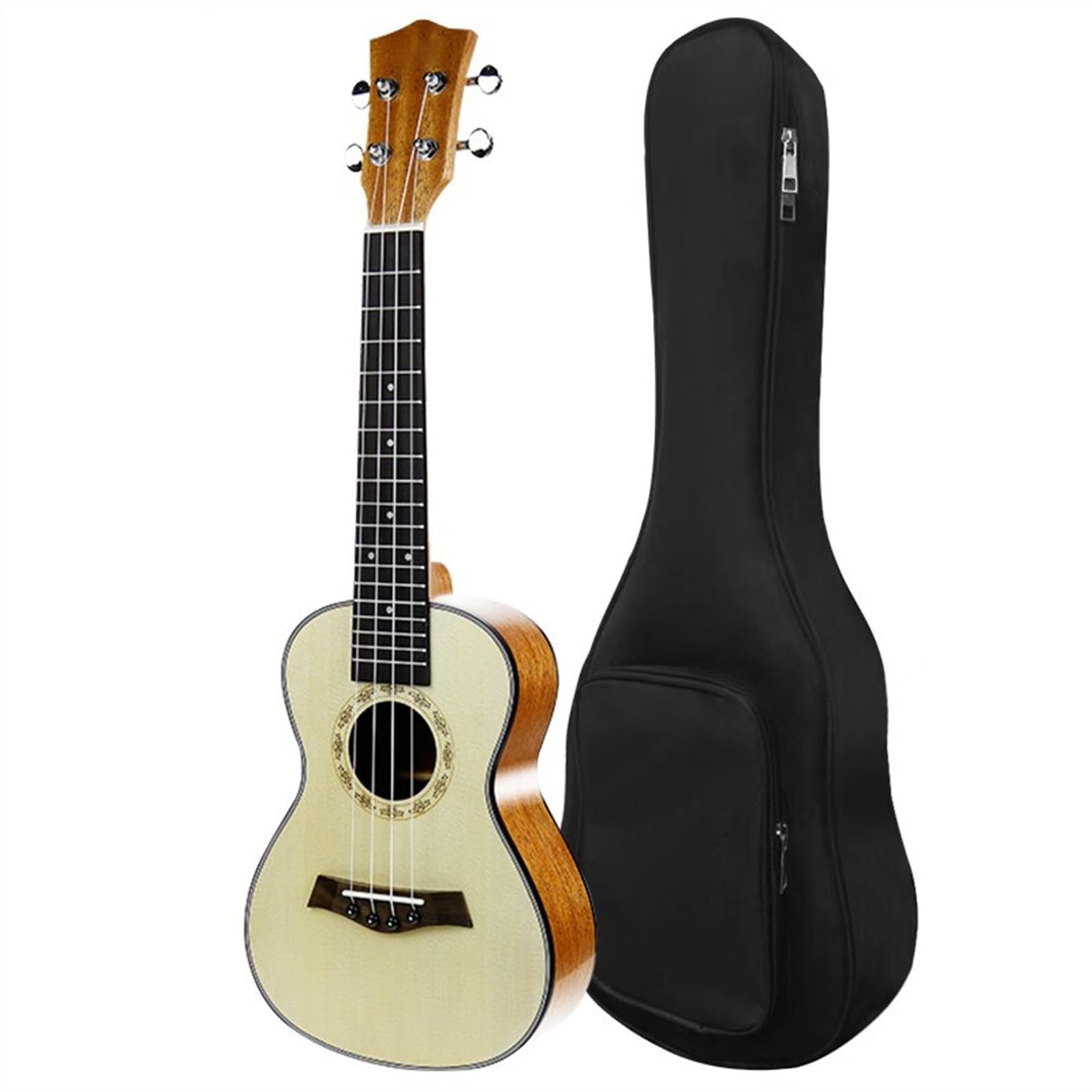 23-Zoll-Ukulele-Gitarre Mit 18 Bünden, Fichtendecke, Boden Und Zargen Aus Mahagoni Für Ukulele-Liebhaber Ukulele Einsteiger Kit