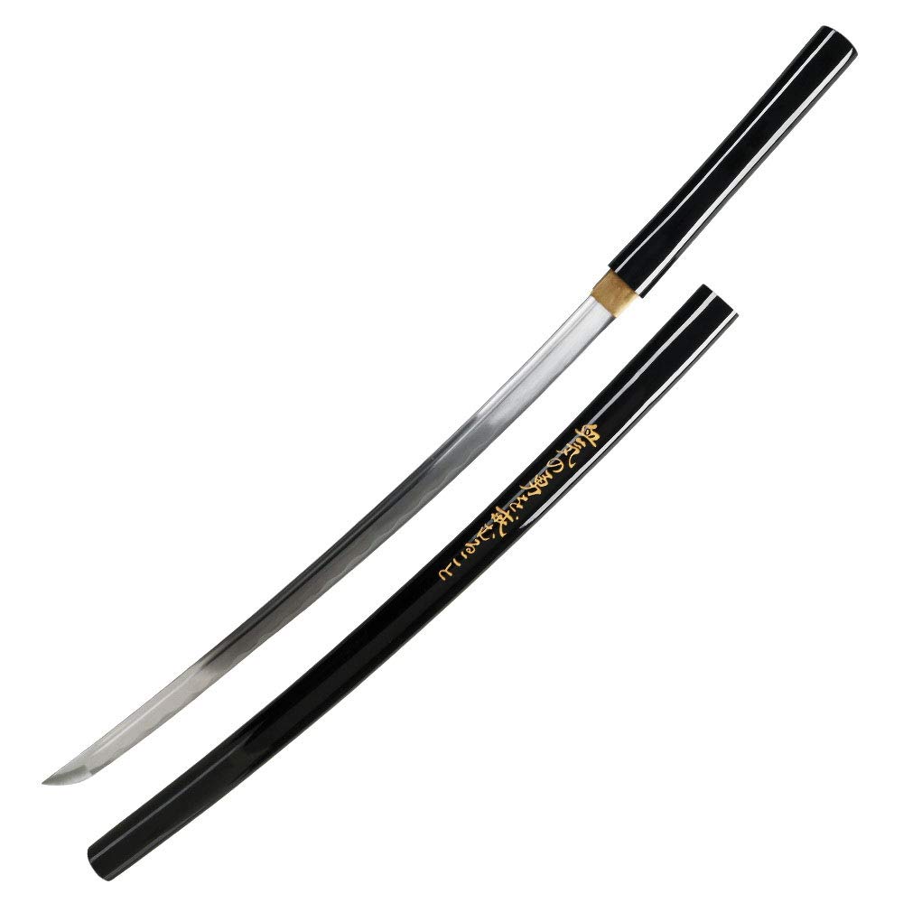 S&A Katana Practical Bishamon mit Kanji Gravur - schwarz