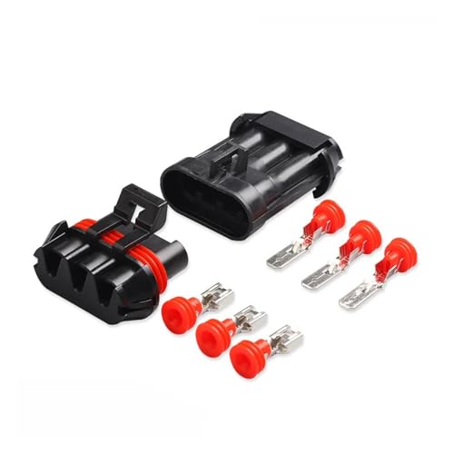 CXVFY 1 Satz 3-poliger Anschlussstecker / Auto-Kühlerlüfter, männliche und weibliche Steckdosen, 12124686, 12124685(2 sets)