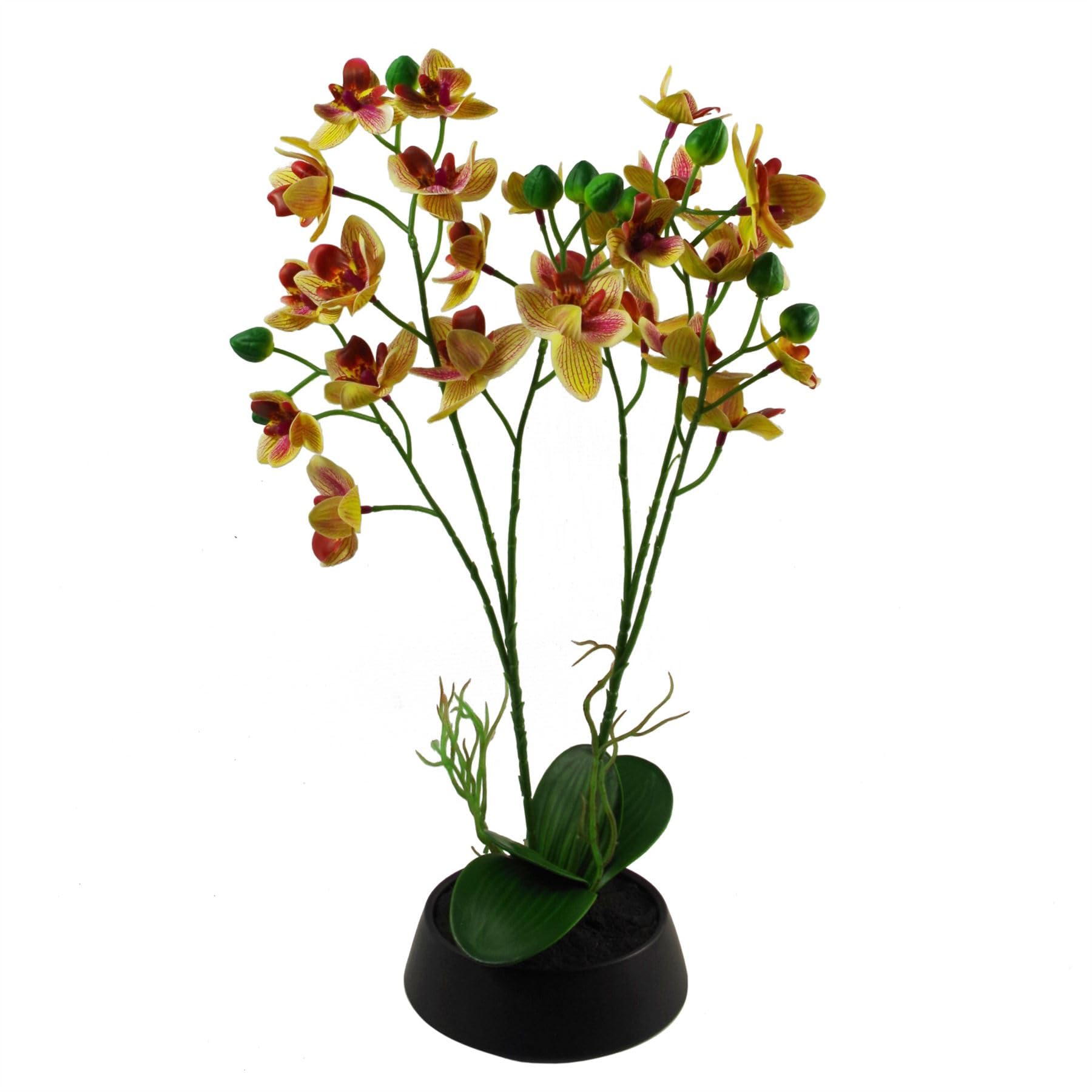 Leaf Künstliche Orchidee in Blumentopf, 56 cm, Verschiedene Materialien, Weiß