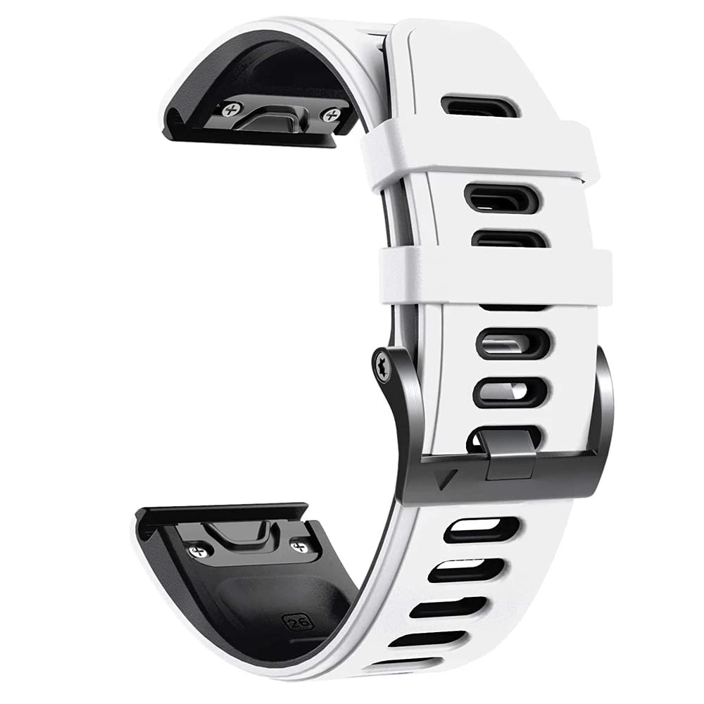 NEYENS Silikon-Uhrenarmband für Garmin Fenix 6S 6 6X Pro 5 5X Plus 3HR 935 Enduro, offizieller Stil, Schnellverschluss, 26 mm, 22 mm, 22 mm, Achat