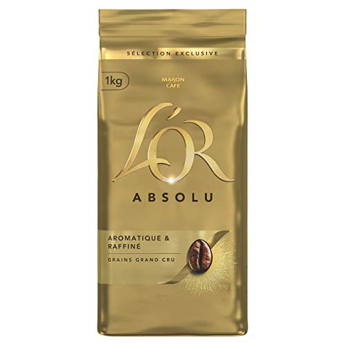 L'OR Absolu Coffee Beans - 2 Packs of 1000g