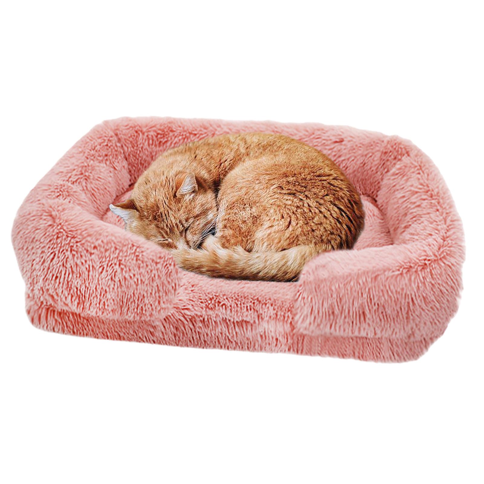 Große Hundebetten, Eier-Baumwoll-Haustiermatratze, Plüsch-Haustier-Hundesofabett mit waschbarem Bezug, orthopädische Couch, Haustierbett, Winter, warmes Katzenbett, Kuschelbett weich, Donut-Hundebett,