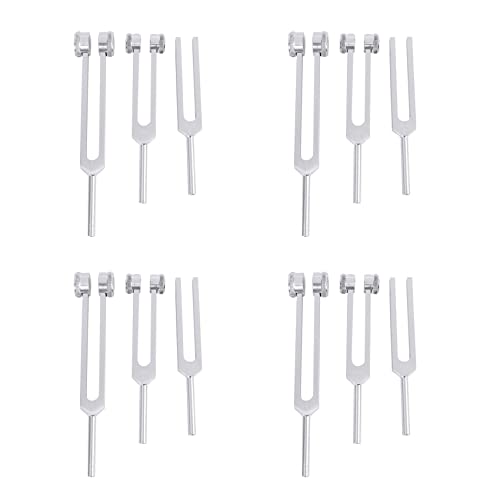 Yangyou 12Er Set Aluminium Sensorische Stimmgabeln C 128 256 512