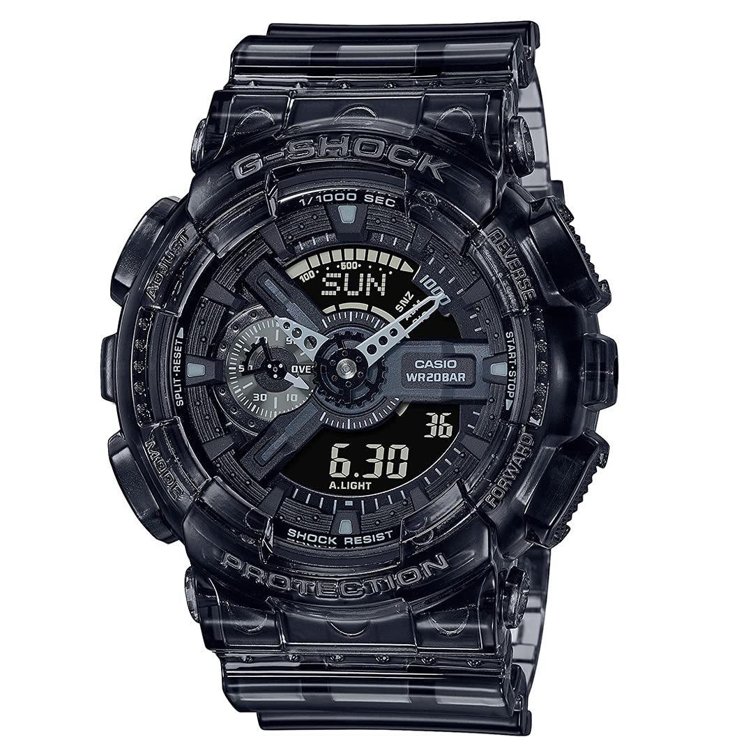 Casio Herren Analog Digital Quartz Uhr mit Kunststoff Armband GA-110SKE-8AER