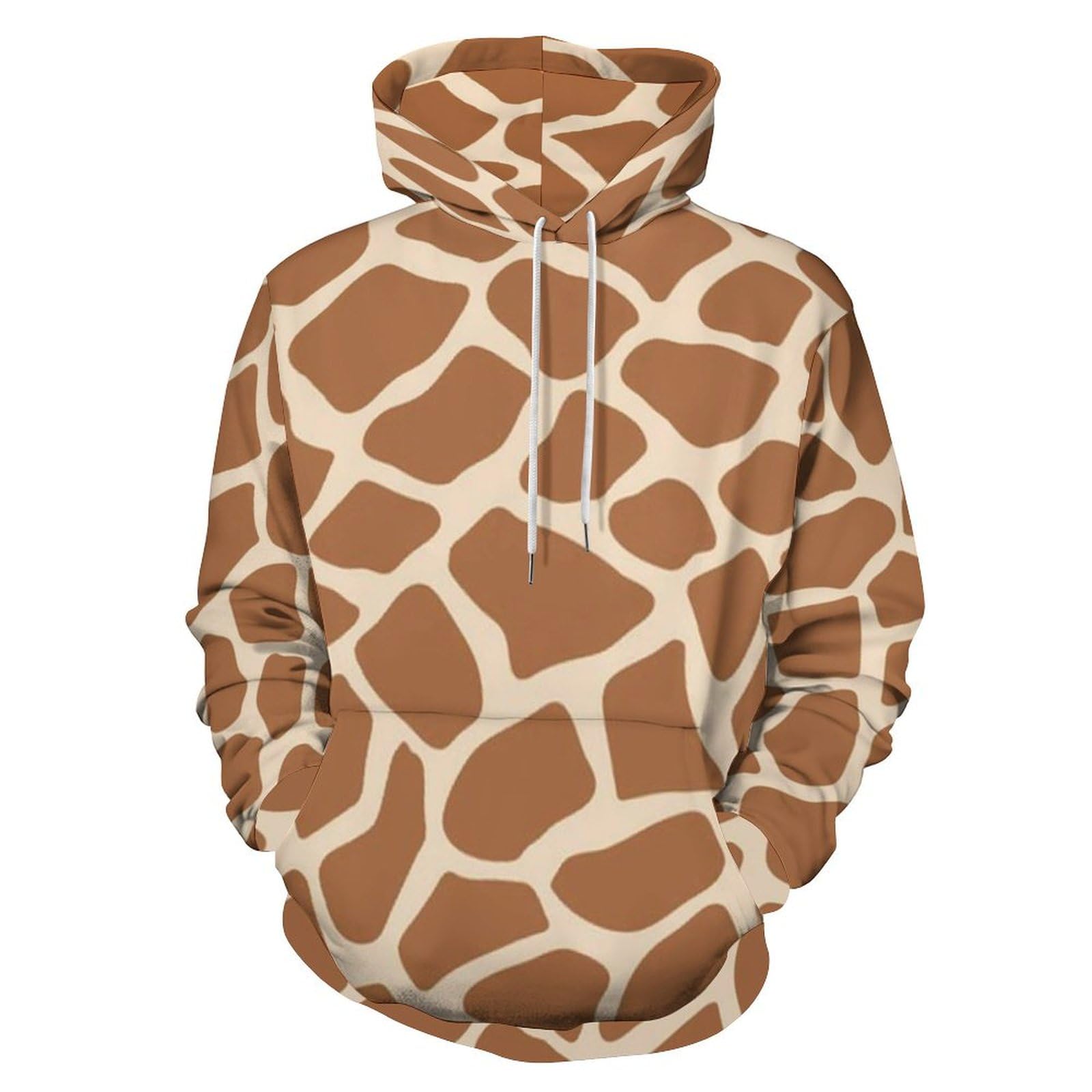 HABXNJF Kapuzenpullover Giraffe Muster Tier Hoodie Mode Hoodie mit Tasche für Herren Damen, Giraffen-Muster, 6XL