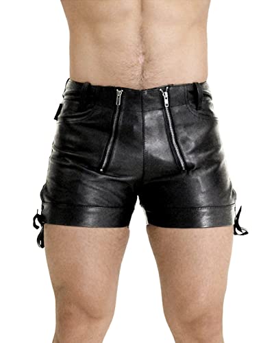 Bockle Kurze Zimmermann Lederhose Leder Short Pants, Size: W38/L32