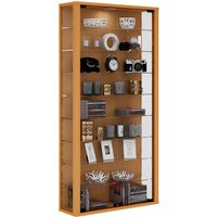 VCM Vitrine »Vitrosa Maxi«, BxH: 59 x 113 cm, Holzwerkstoff/Glas - braun