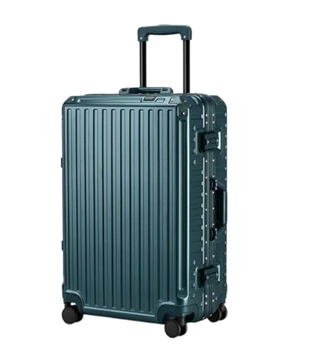 RUVOO Koffer Trolley Reisekoffer Aufgegebenes Hartschalengepäck Mit Aluminiumrahmen, Koffer Ohne Reißverschluss Mit Spinnerrädern Koffer Gepäck Rollkoffer (Color : F, Size : 20in)