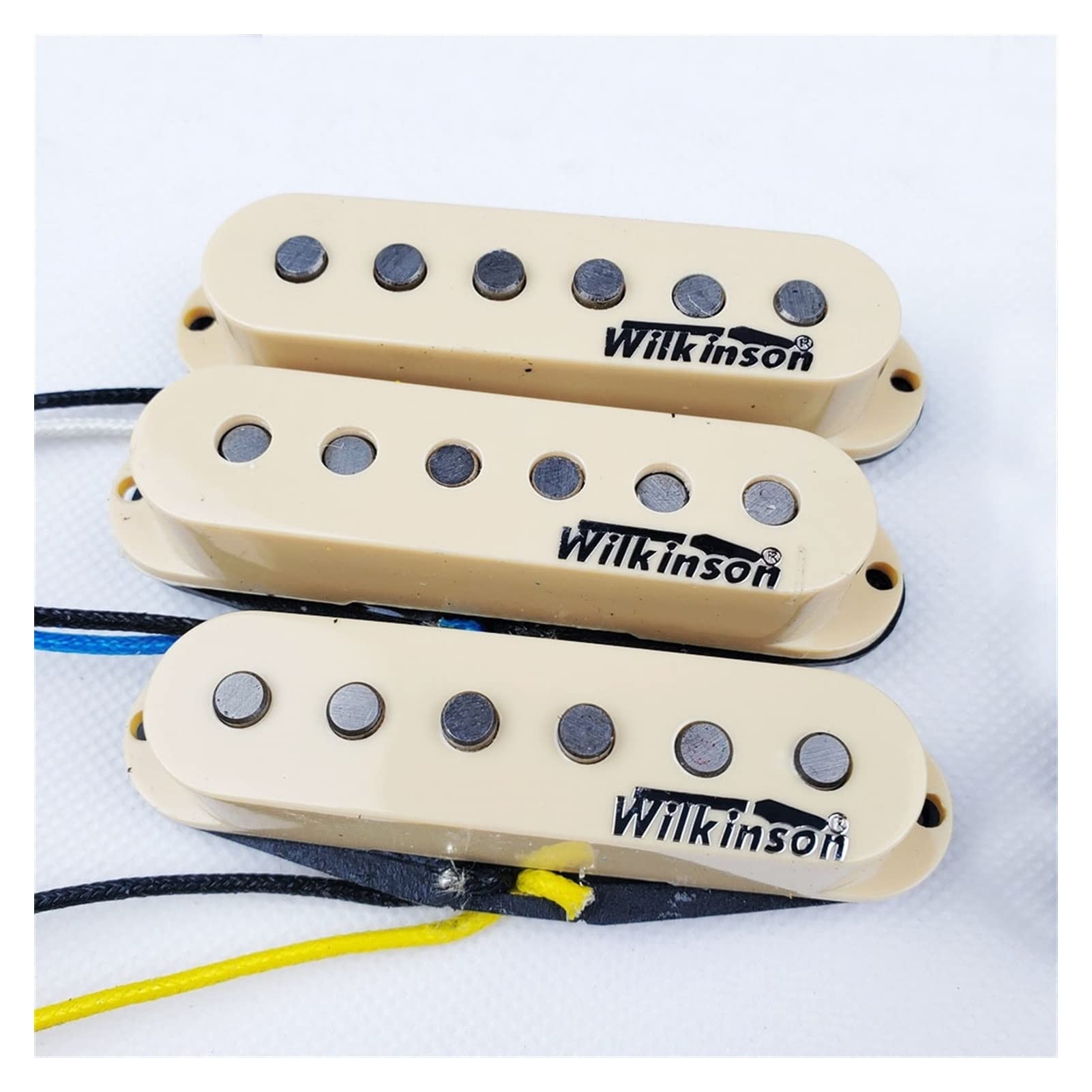 ZENGXUE Alnico V Single Coil Gitarren-Tonabnehmer, gelbe E-Gitarren-Tonabnehmer für ST-Gitarre Humbucker Tonabnehmer Set