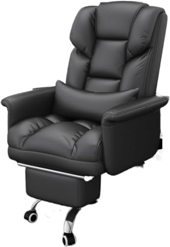 TBSZCM Chefstühle, Bürostühle, Computer-Rückenlehne, ergonomische Sofa-Bürostühle, bequemer Möbelstuhl (Farbe: schwarzes Pedal), interessant Run forward