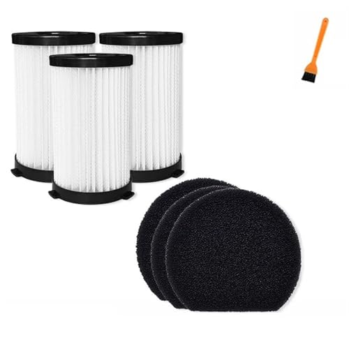 ZEMNLO For MooSoo, for D600 D601, for Cecotec Conga Thunderbrush 520 560, for Ariete Handy Force 2761 2759 RBT, Staubsauger Filter HEPA Element Wartung von Vakuumfiltern(Size:SET 2)