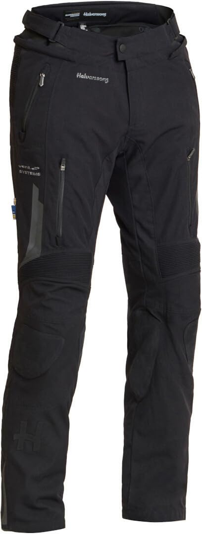 Halvarssons Malung wasserdichte Motorrad Textilhose, schwarz, 58