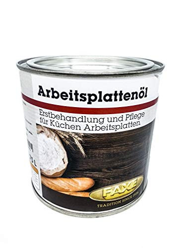 Faxe | Arbeitsplattenöl 0,75 Liter | schützt und pflegt Arbeitsplatten und Tische aus Holz Farbe Weiß