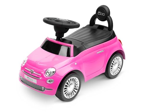 CARETERO - Rutschauto Kinder - Rutschfahrzeug - Für Entwicklung Motorischen Fähigkeiten und Koordination - Sichere und Langlebige Konstruktion - 62x28x36 cm - Rosa