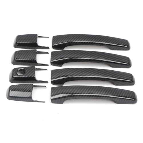 Beifahrerseite Außentürgriff Für Mitsubishi Für Pajero V80 V93 V95 V97 V98 2007-2021 Carbon Style Außentürgriffe Schalen Rahmenabdeckung Verkleidung Auto Styling Auto Deurgrepen Trim(Handles)