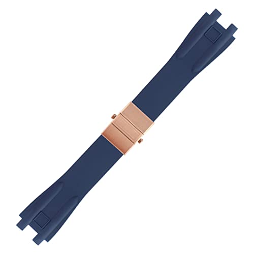 NEYENS Silikon-Gummi-Uhrenarmband für Ulysse Nardin, Outdoor-Sport, wasserdichtes Armband, Ersatzarmband, Uhrenzubehörteile, 26 mm, Achat