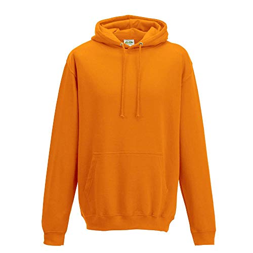 Just Hoods - Unisex College Hoodie/Orange Crush, 3XL