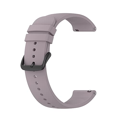 OPKDE Silikon-Uhrenarmband für Garmin 245, Sportarmband für Forerunner 158, 55, 645, Vivoactive 3, 4, Venu SQ 2 Plus, 20 mm, Achat