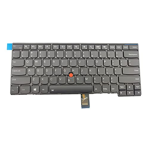 Englische Tastatur mit Joystick für ThinkPad T440, T440s, T440p, T440S, T431s, E431, ersetzt US-Layout, Laptop-Tastanel, integrierte Tastatur ohne Joystick, Ersatzzubehör für ThinkPad T440, T440s,