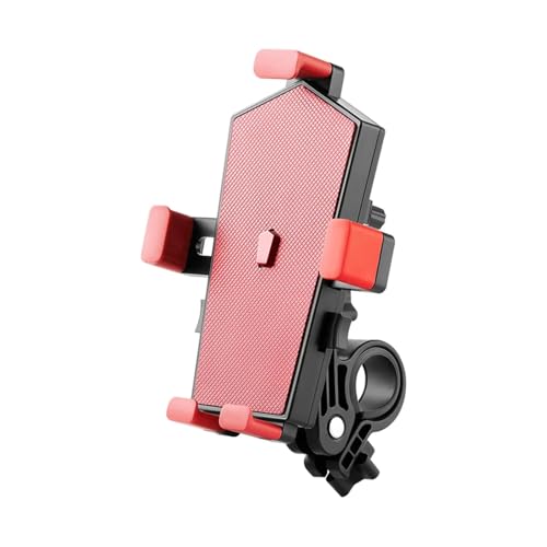 Handyhalterung Motorrad Telefonhalter Für Den Lenker 360 ° Drehbar Motorrad-Telefonhalter Halterung Dekoratives Motorradzubehör Handyhalter Fahrrad(Red)