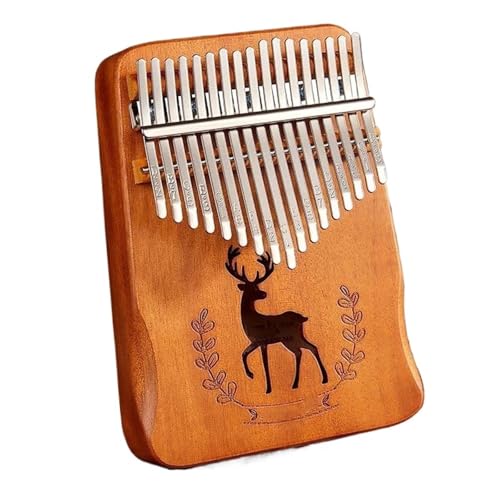 Kalimba Kalimba Shrapnel Musik Zubehör Kit 17 21 Tasten Mahagoni Maserung Box Daumen Klavier(A17)