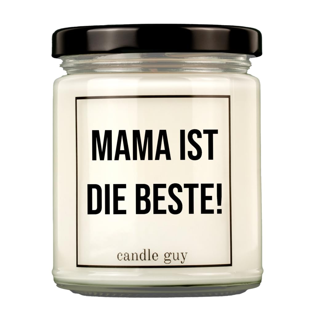 candle guy Duftkerze | Mama ist die Beste! | Handgemacht aus 100% Sojawachs | 70 Stunden Brenndauer