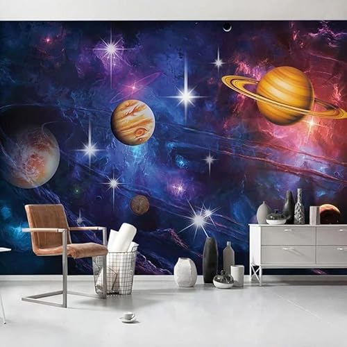 Portrait Cosmic Starry Night Theme 3D Tapeten Wanddekoration Fototapete Sofas Wohnzimmer Wandbild Schlafzimmer-400cm×280cm