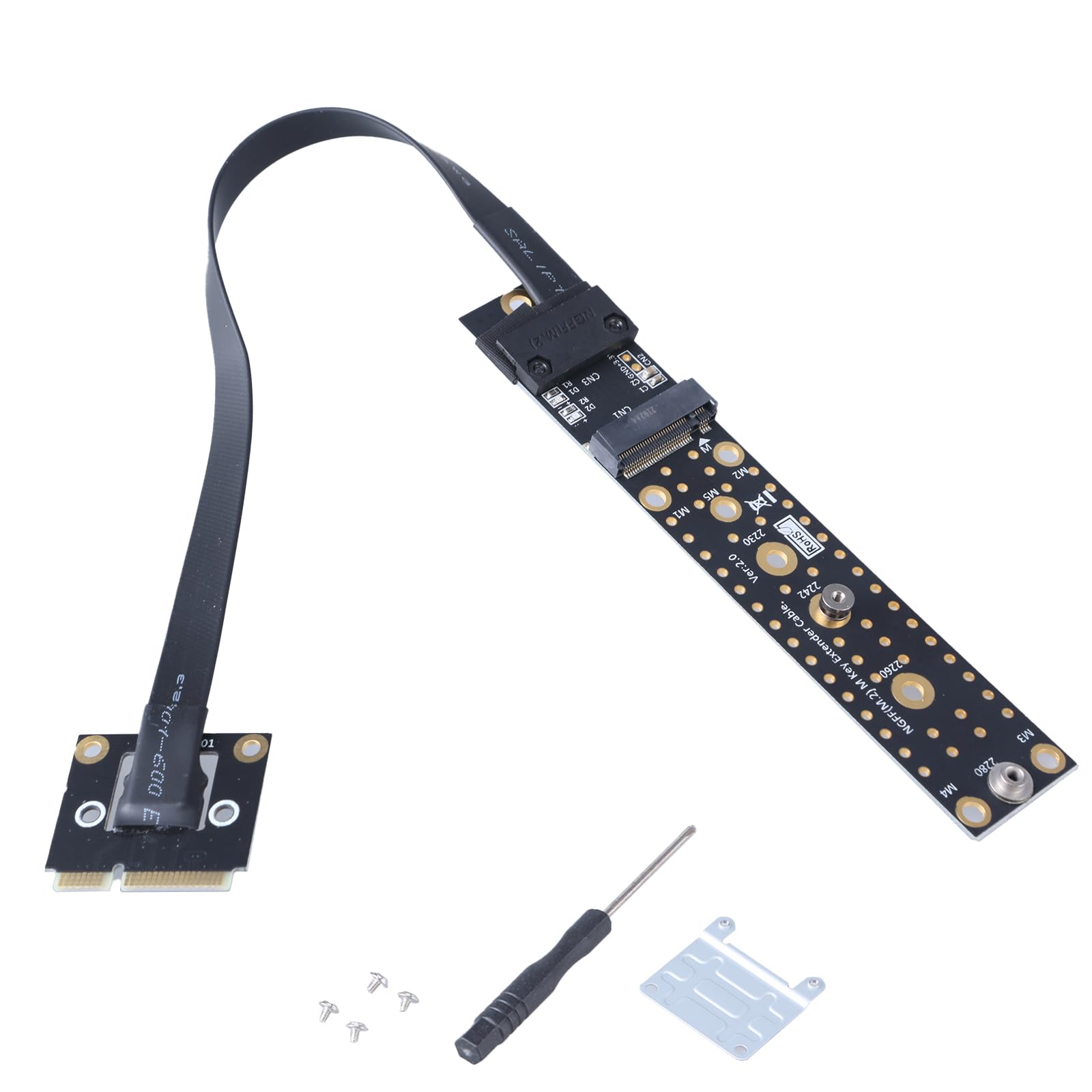 Aurgiarme Haltbarkeit PCB PCIe Zu-2-Key M Adapter Kompatibel Für PCIE Extender Geräte PC Erweiterungs Upgrades