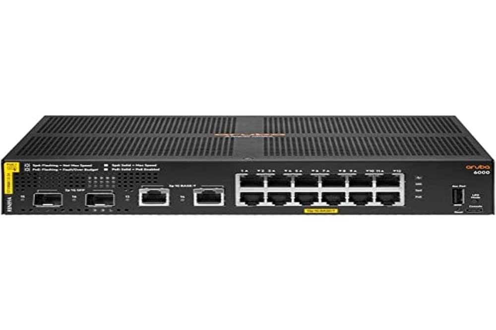 HPE Aruba 6000 12G CL4 2SFP 139W Switch Europe