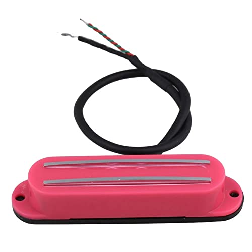 ZENGXUE Black 4 Draht Magnetische Dual Schiene Humbucker Pickup E-Gitarren-Pickup Humbucker Tonabnehmer Set (Color : Pink)