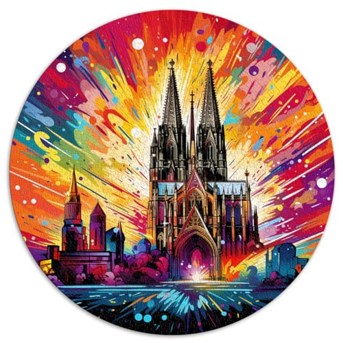 Puzzles Geschenk Kölner Dom Puzzles 1000 Teile Puzzles für Erwachsene 26,5x26,5 Zoll Lustige Puzzles Home Lernspiele DIY Spielzeug