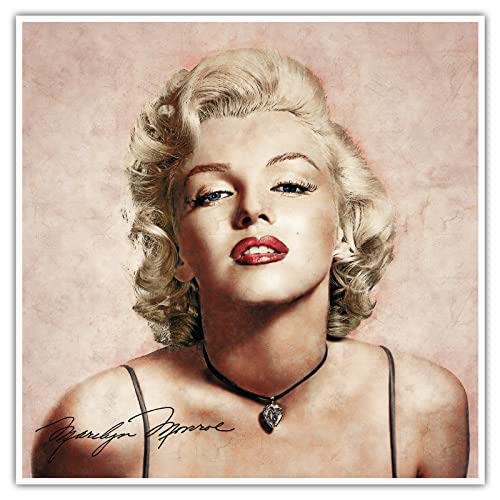 Marilyn Monroe - Poster ohne Rahmen - Film Bild Wandbild Kunst Druck Bilder Wand Deko Wandposter Modern XXL Wohnzimmer (70 x 70 cm, Poster)