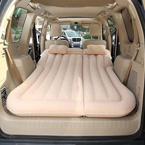 BDWXJP Auto Matratze Luftmatratze für Opel Vectra 2010-2023, Auto Luftmatratzen Dickere Luftbett Matratzen - Beflockte + PVC - Für Reisen Camping Outdoor Aktivitäten,C/BEIGE