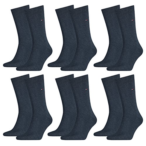 Tommy Hilfiger Herren Classic Business Socken 371111 6Paar, Farbe:Blau;Sockengröße:43-46;Artikel:Socken jeans 371111-356