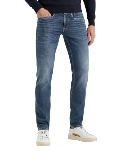 PME Legend Herren Jeans SKYRAK - Regular Fit - Blau - Horizon Mid Blue Stretch, Größe:40W / 30L, Farbe:Horizon Mid Blue HMB