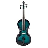 Standard Violine Violine Handgefertigt Farbverlauf Volle Größe Mit Kofferzubehör(Blackblue)