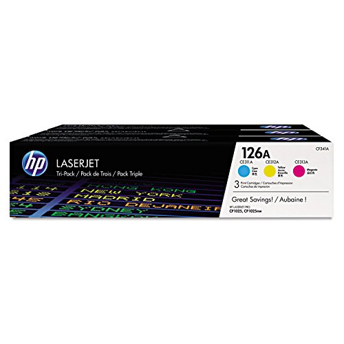 HP Hewlett Packard 126A Tricolor Toner Originale, Mehrfarbig