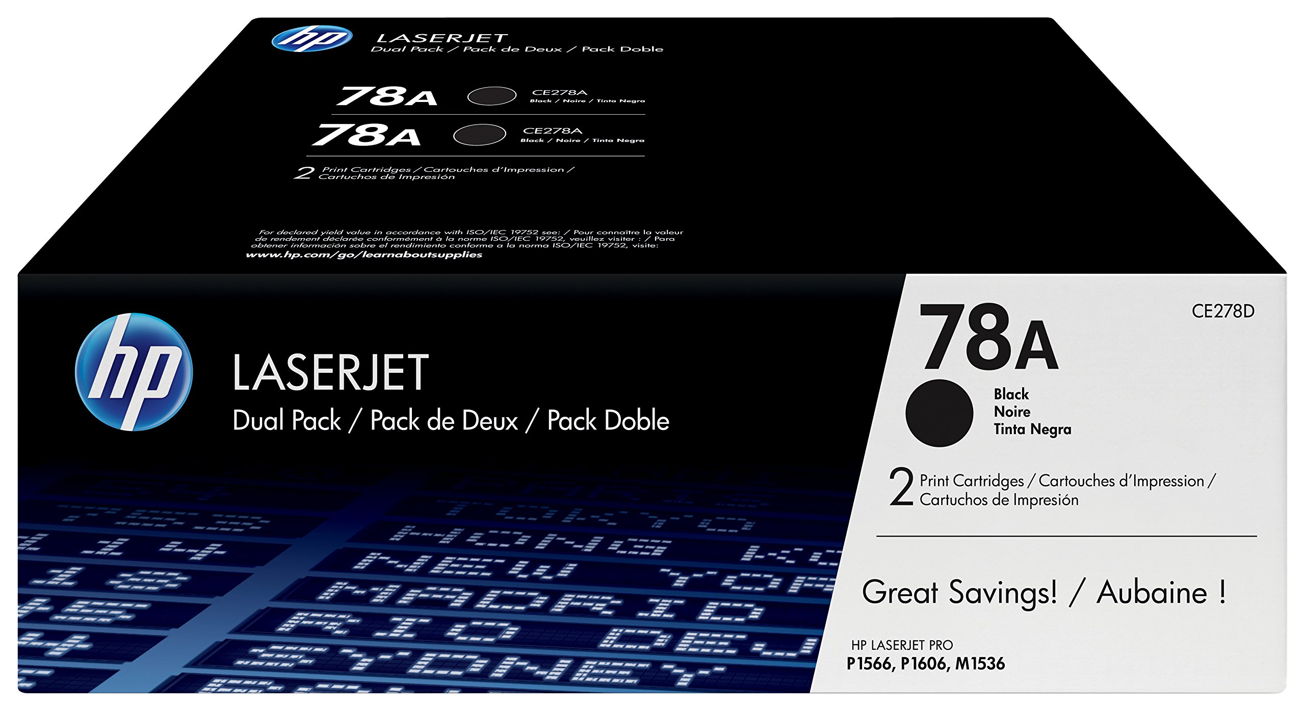 HP 78A Black Dual Pack Tonerkartusche für Laserdrucker