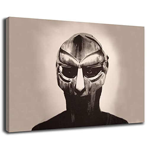 Artis Prints Leinwandbild MF Doom, Hip-Hop, Rap Musik, Klein bis XXL, Inneneinrichtung - Wohnzimmer - Wohnung, Dekoration