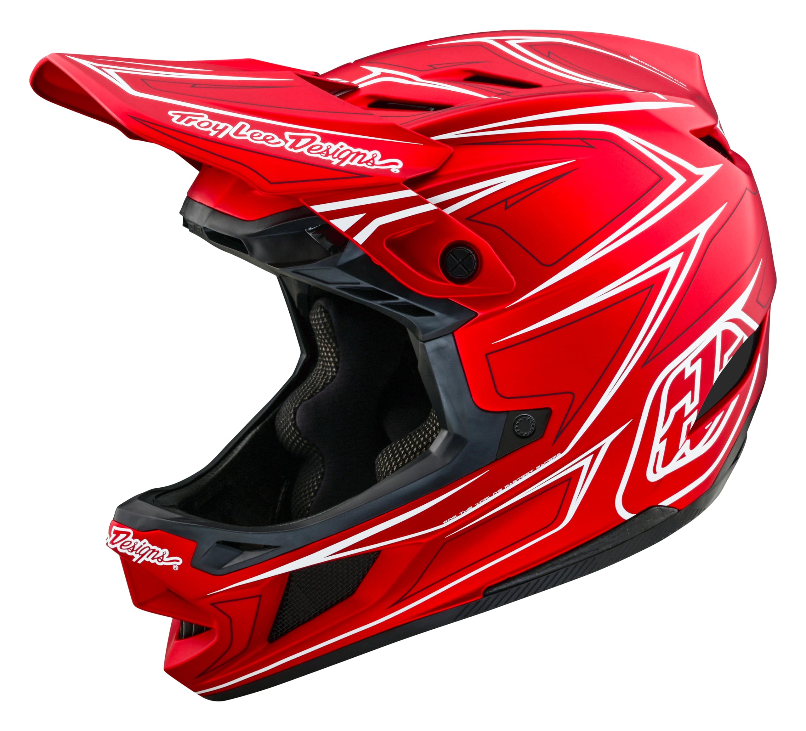 Troy Lee Designs Unisex – Erwachsene D4 Composite MTB-Helm, rot, L