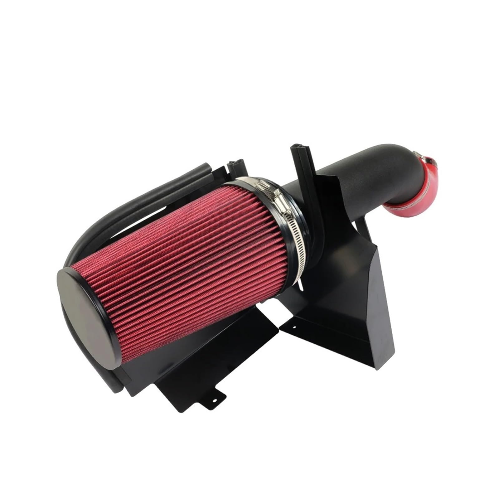 Induktion Schlauch Kit Für Chevy V8 4.8L 5.3L 6.0L Für Silverado 1500 2500 3500 1999-2006 4 "Cold Air Intake System Mit Hitzeschild 4 Zoll Air Fitler Kit Auto Luftansaug(B Red)