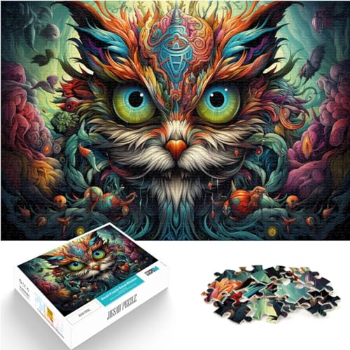 Puzzle-Geschenk, bizarres, farbenfrohes Monster, schwieriges, anspruchsvolles Puzzle, 1000-teiliges anspruchsvoll zu vervollständigen, aber lustig und humorvoll, 1000 Teile (50 x 75 cm)