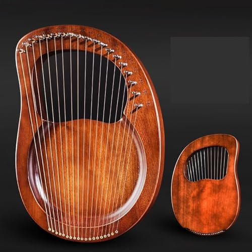 Tragbare Harfe,Einfach for Erwachsene/Anfänger,Die Klassische Musikinstrument-keltische Harfe Zu Erlernen,Viele Arten Von Harfe Instrument (Color : 19-String-Board-Vintage)