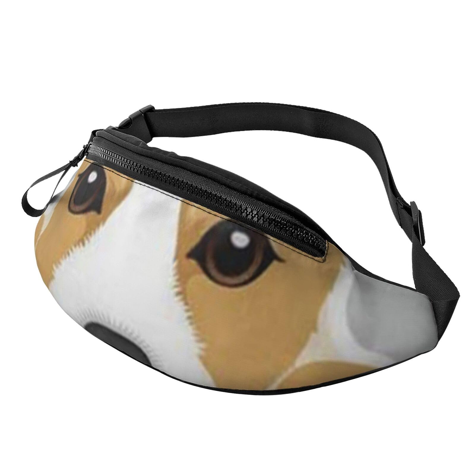 HSJFS Sporttasche mit Flugzeug-Cockpit, bedruckt, lässige Brusttasche, Niedlicher walisischer Corgi-Hund im Cartoon-Design, Einheitsgröße